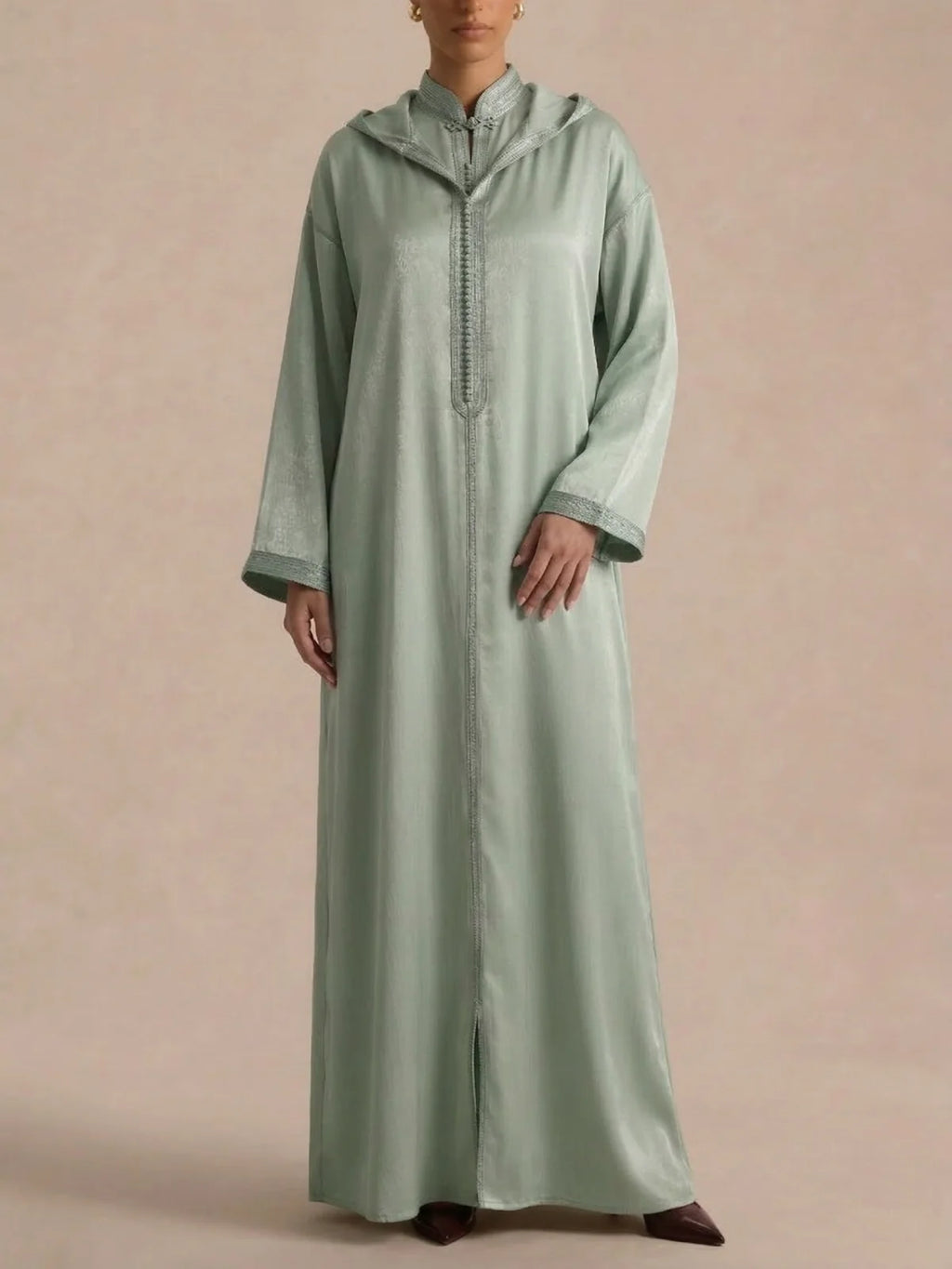 Djellaba semplice da donna (2 pezzi)