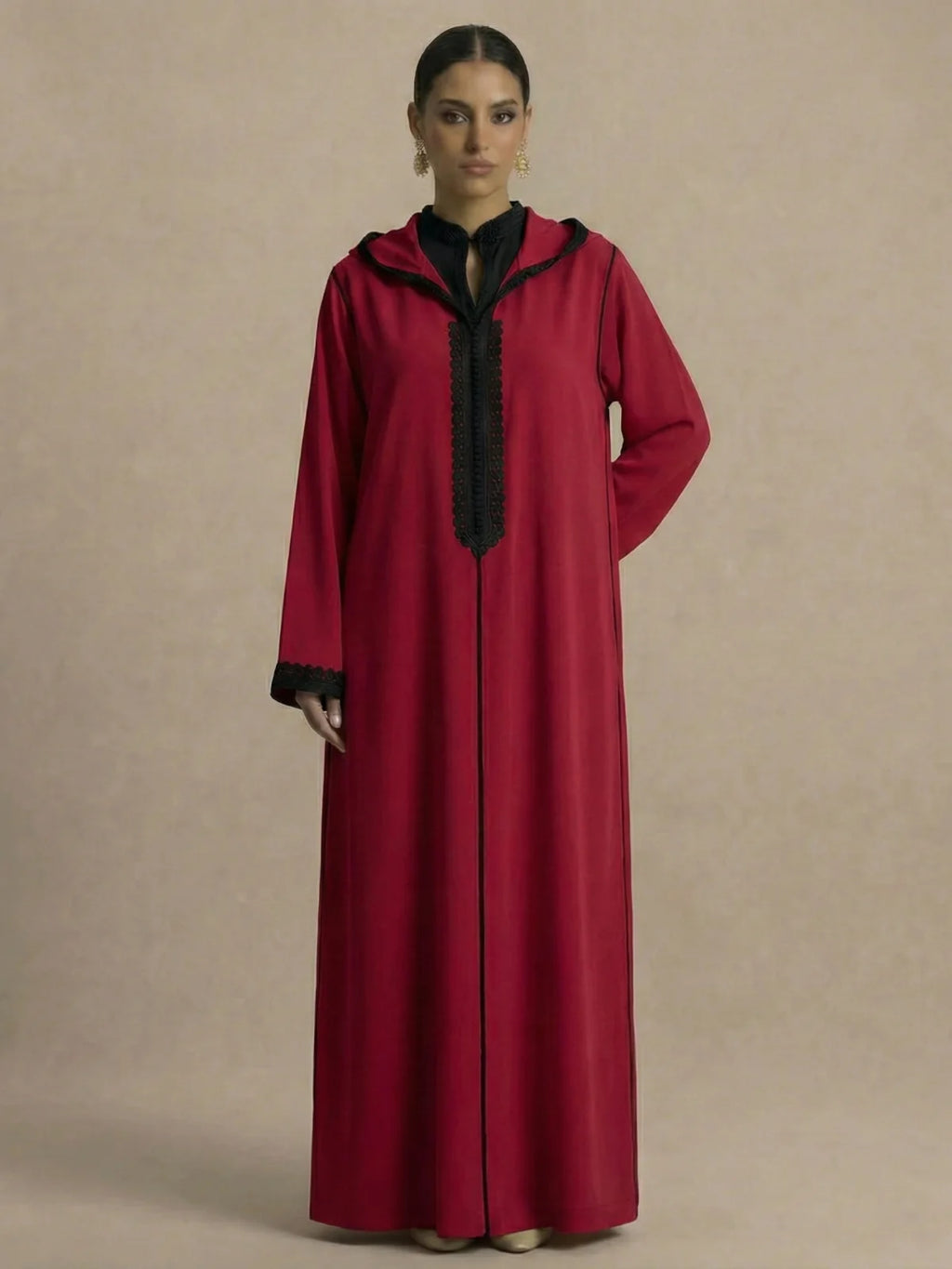 Djellaba Rot (2-teilig)