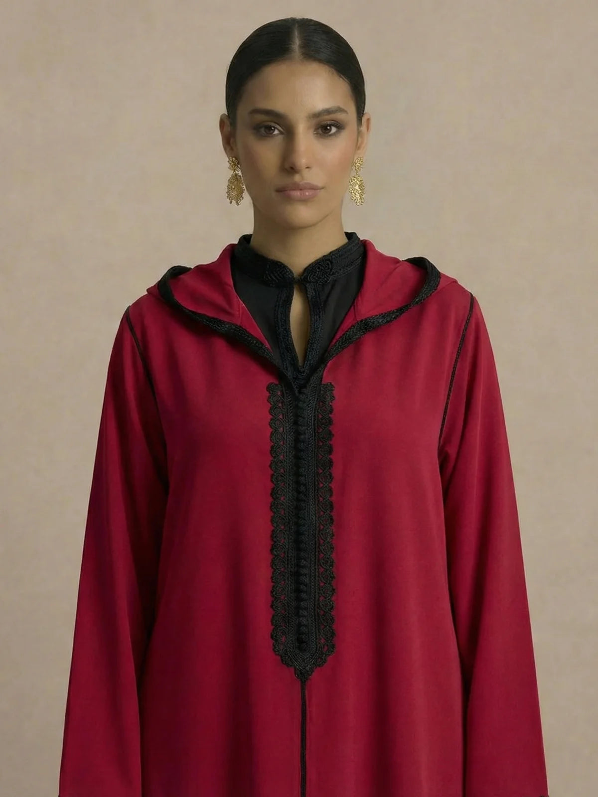 Djellaba Rot (2-teilig)