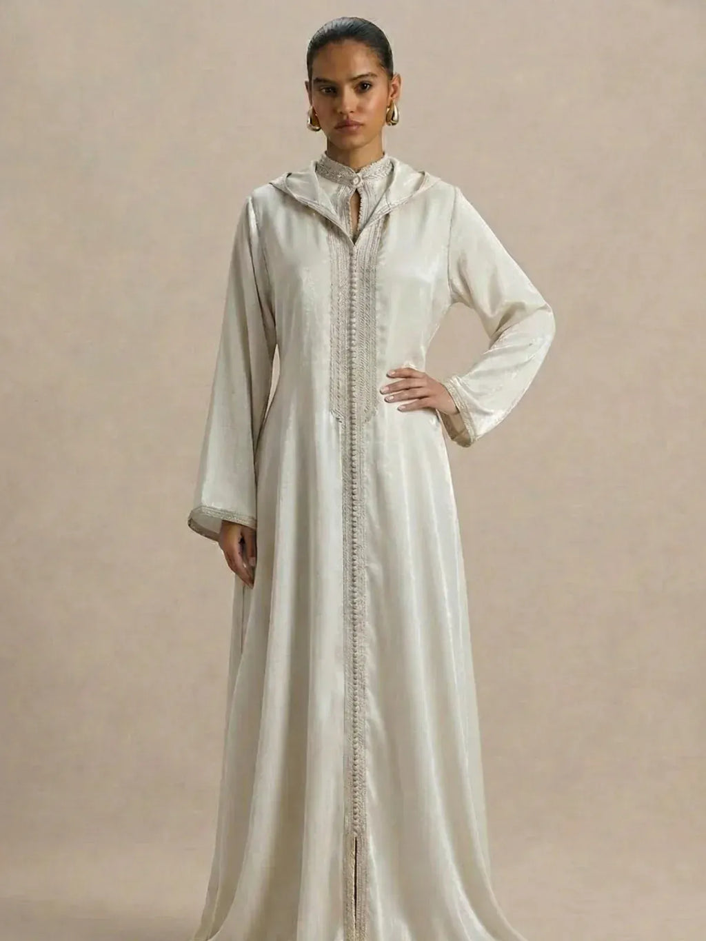 Djellaba Wit En Goud (2 stuks)
