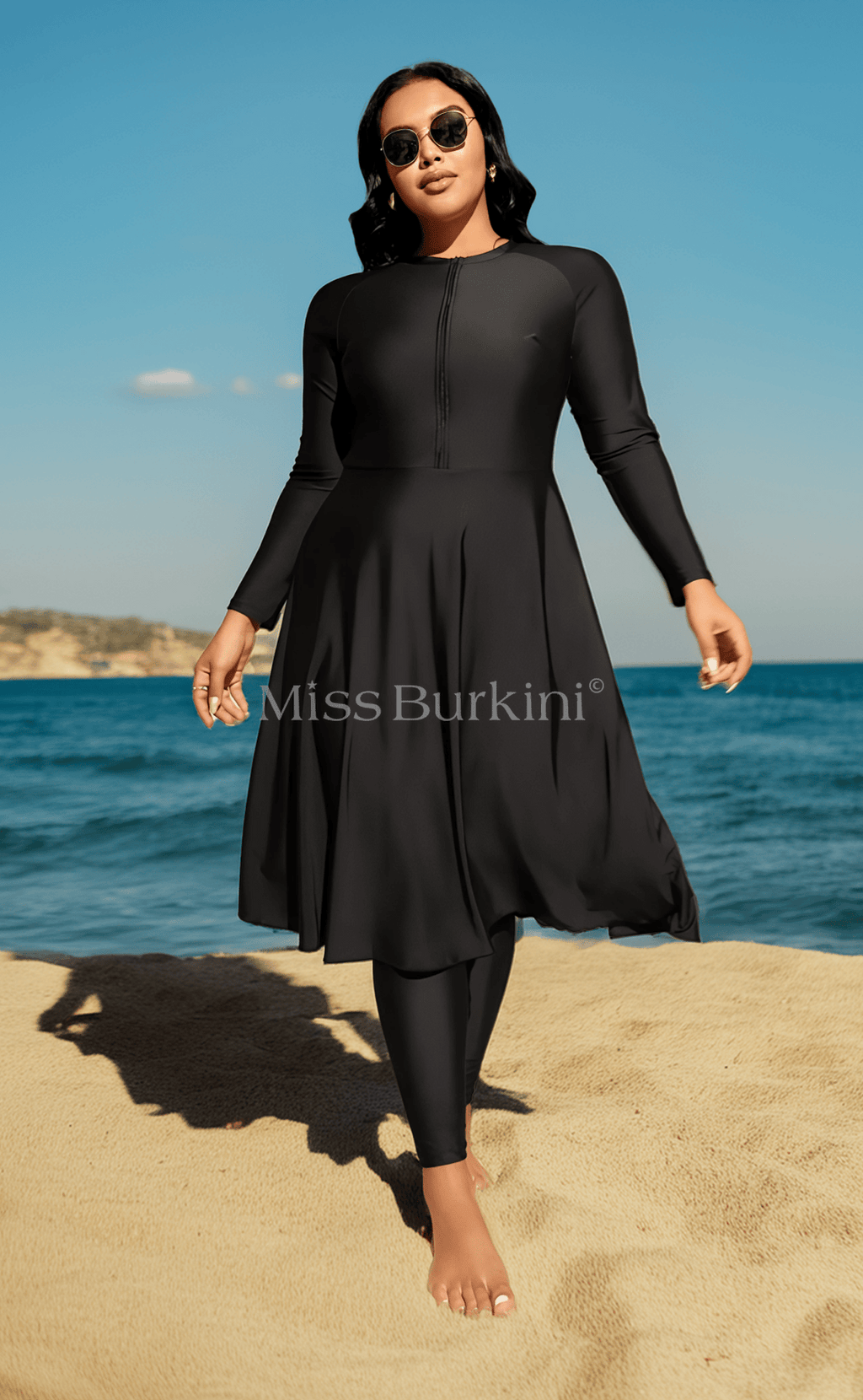 Large size Burkini Dayana black