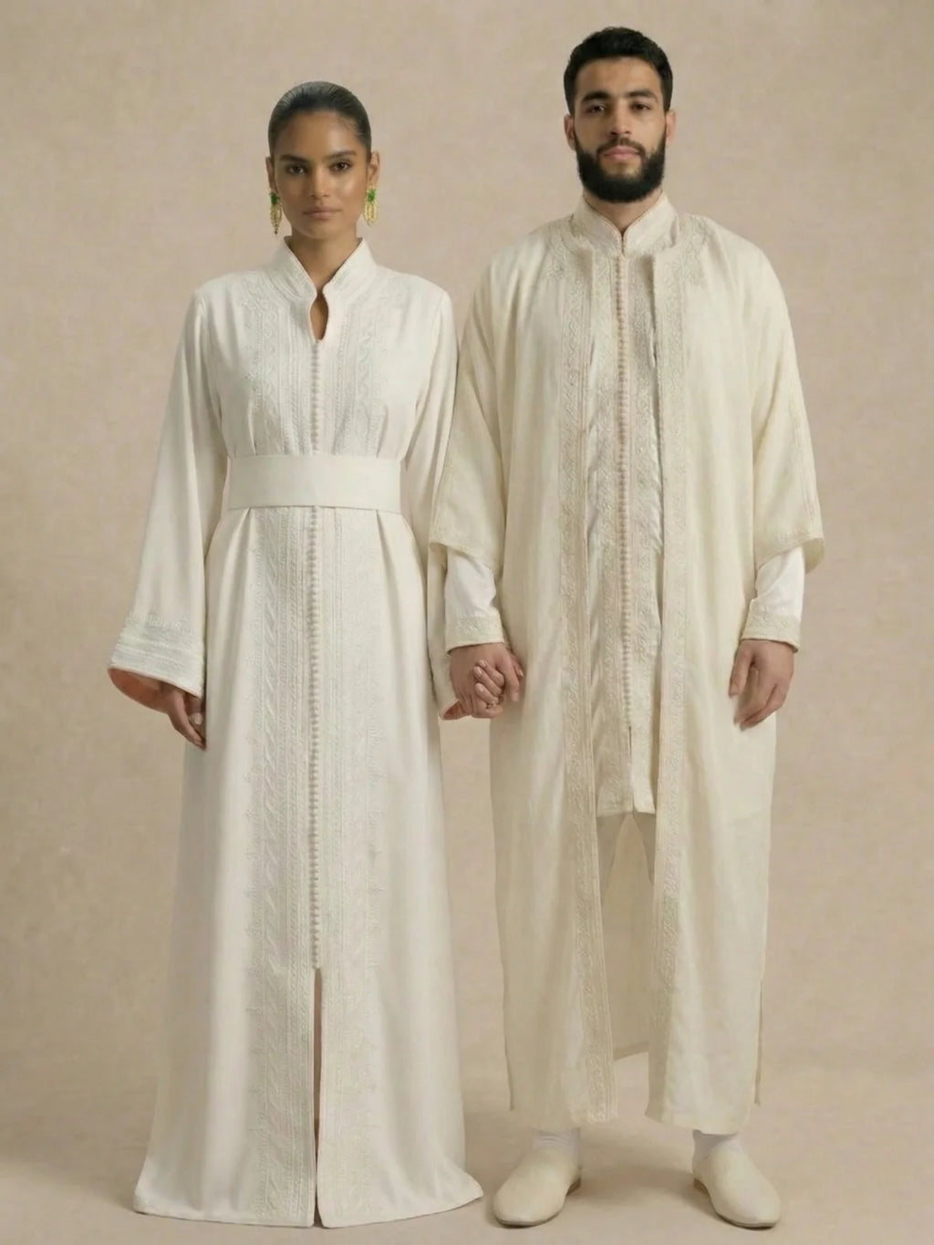 Djellaba Weiß