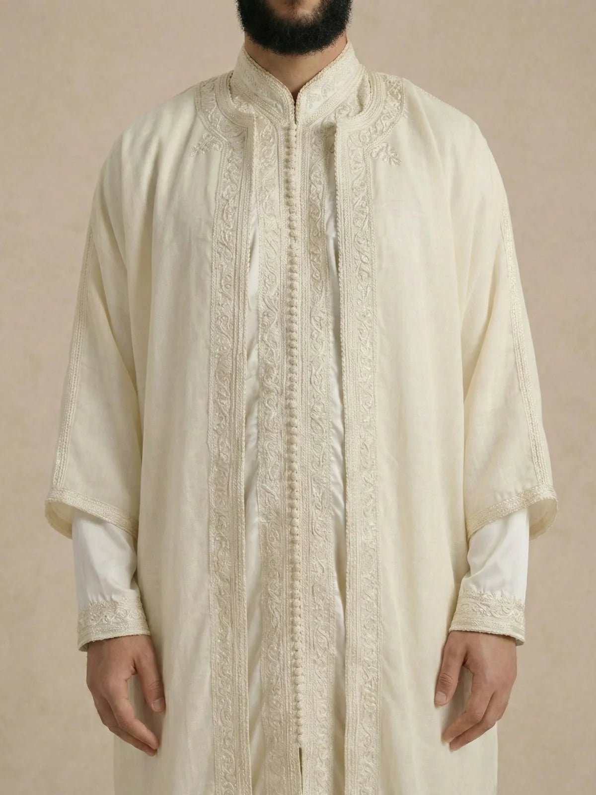 Djellaba Weiß