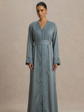 Kaftan Blauw Grijs