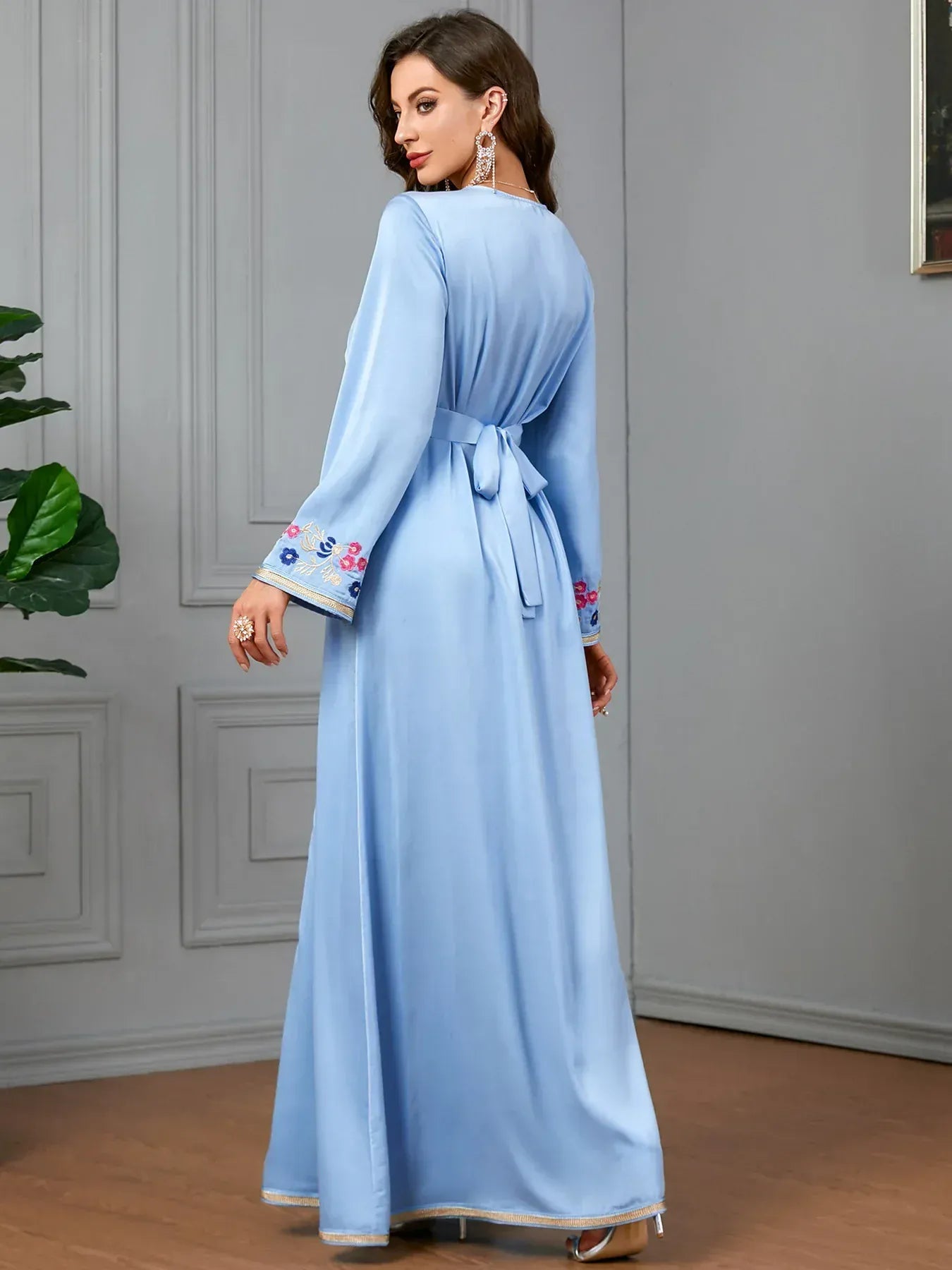 Kaftan Blauw Turkoois