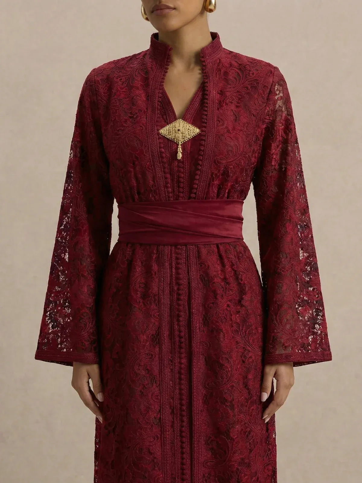 Red Bridal Caftan