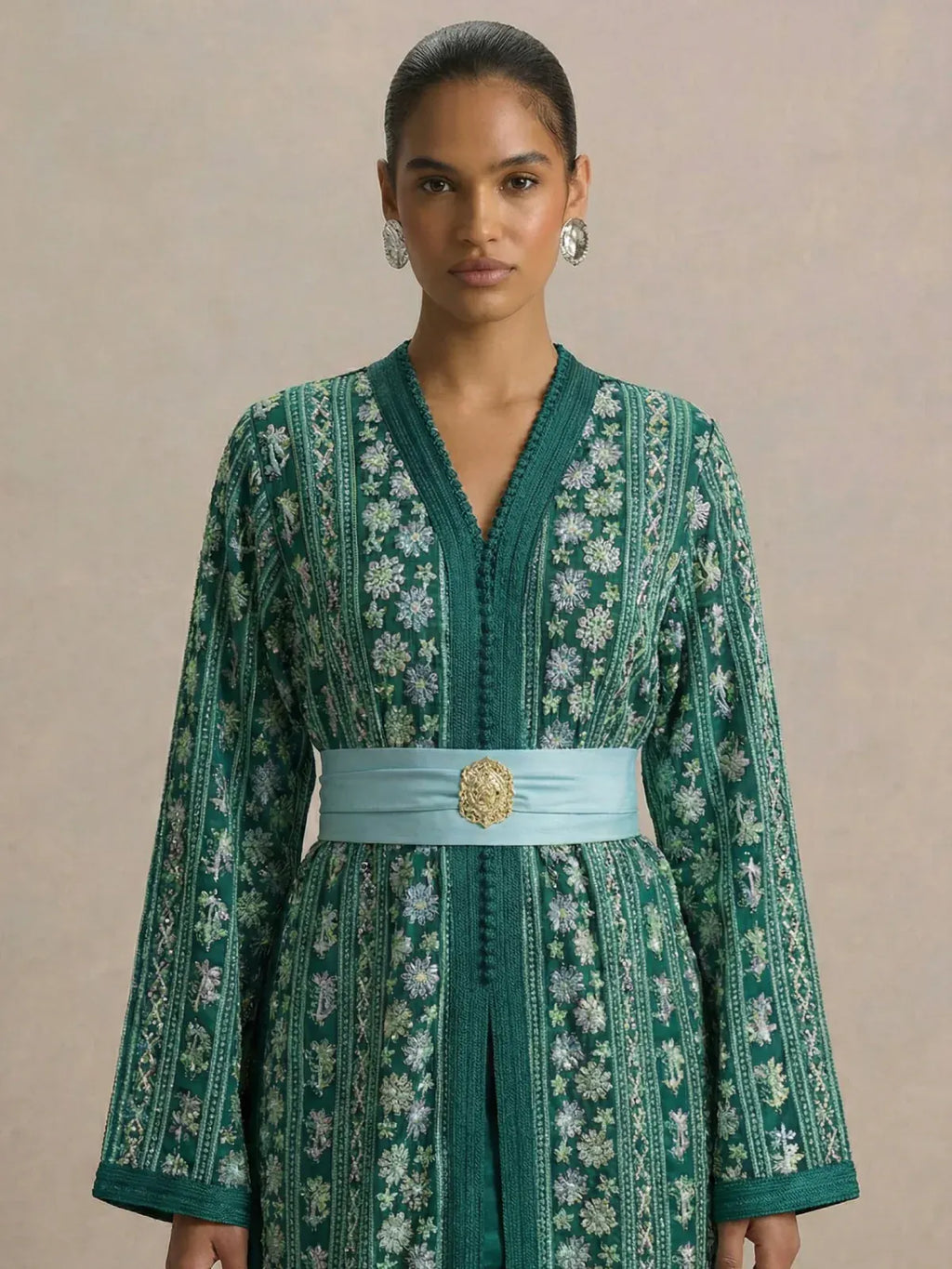 Kaftan Bruiloft Groen