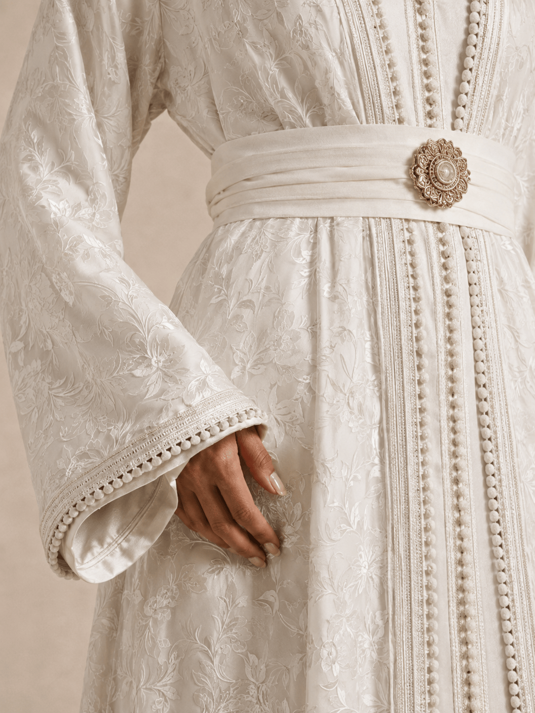 Kaftan Hochzeit Weiß Modern