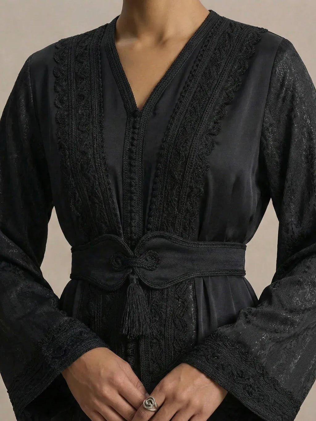 Kaftan Bruiloft Zwart (kleine Onvolkomenheid)