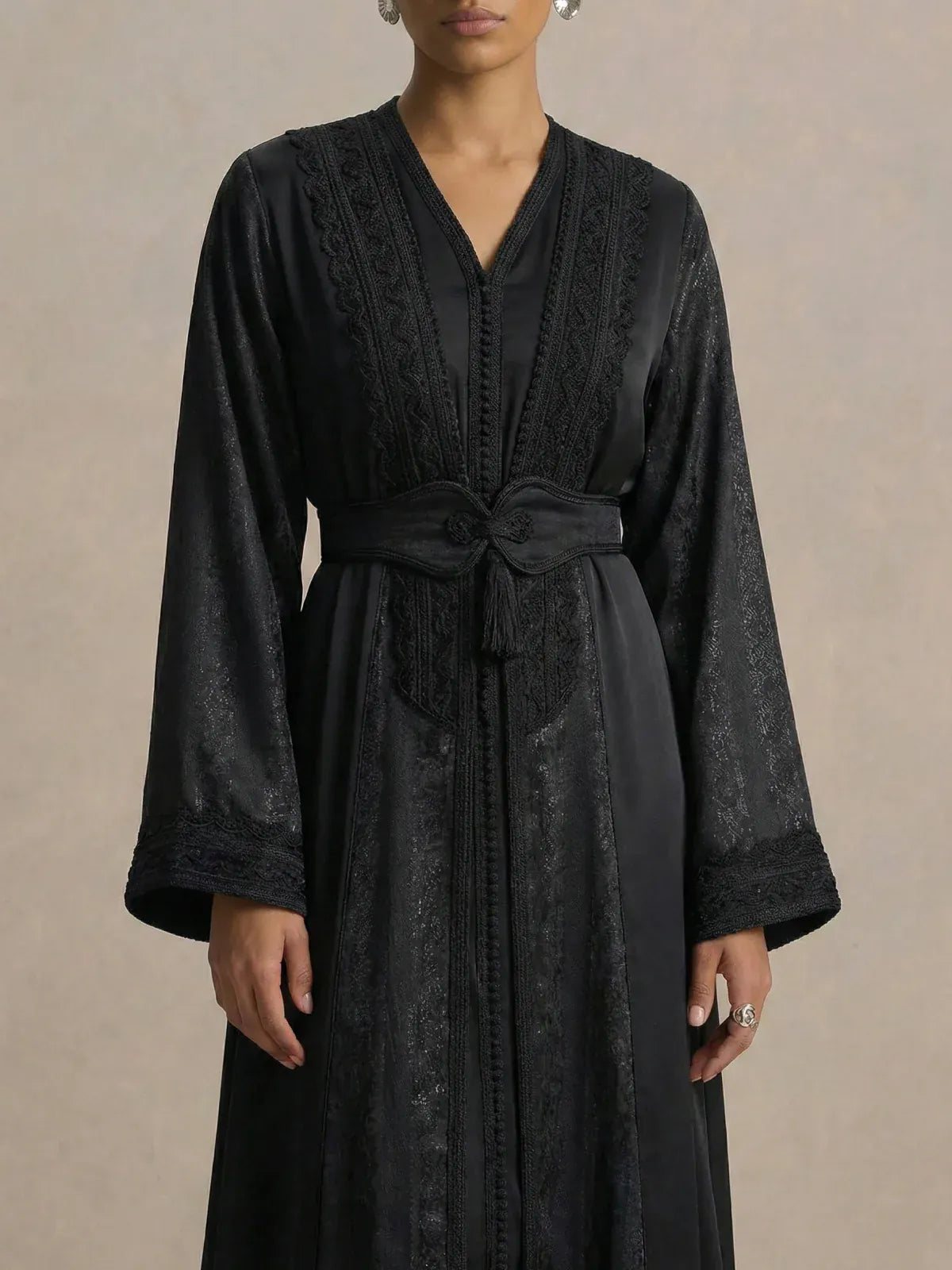 Kaftan Bruiloft Zwart (kleine Onvolkomenheid)