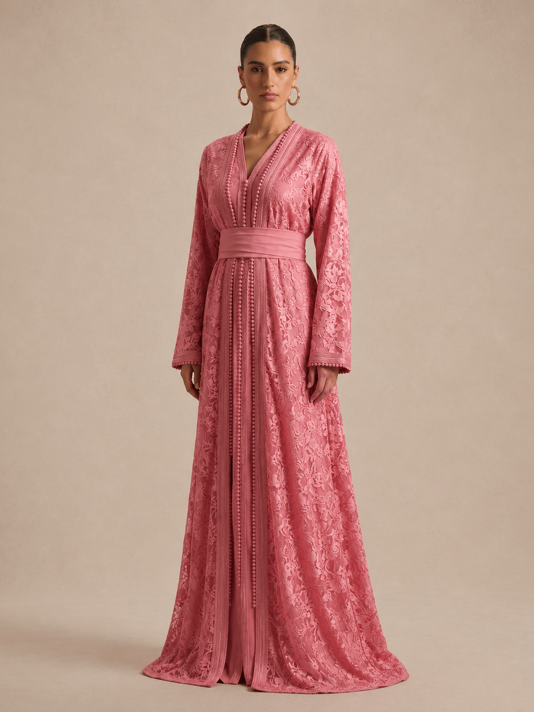 Kaftan knallrosa