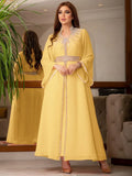 Kaftan Geel Pastel
