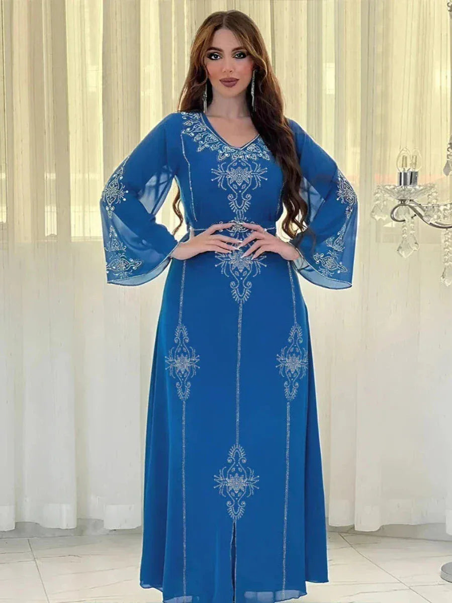 Kaftan Jawhara Blauw