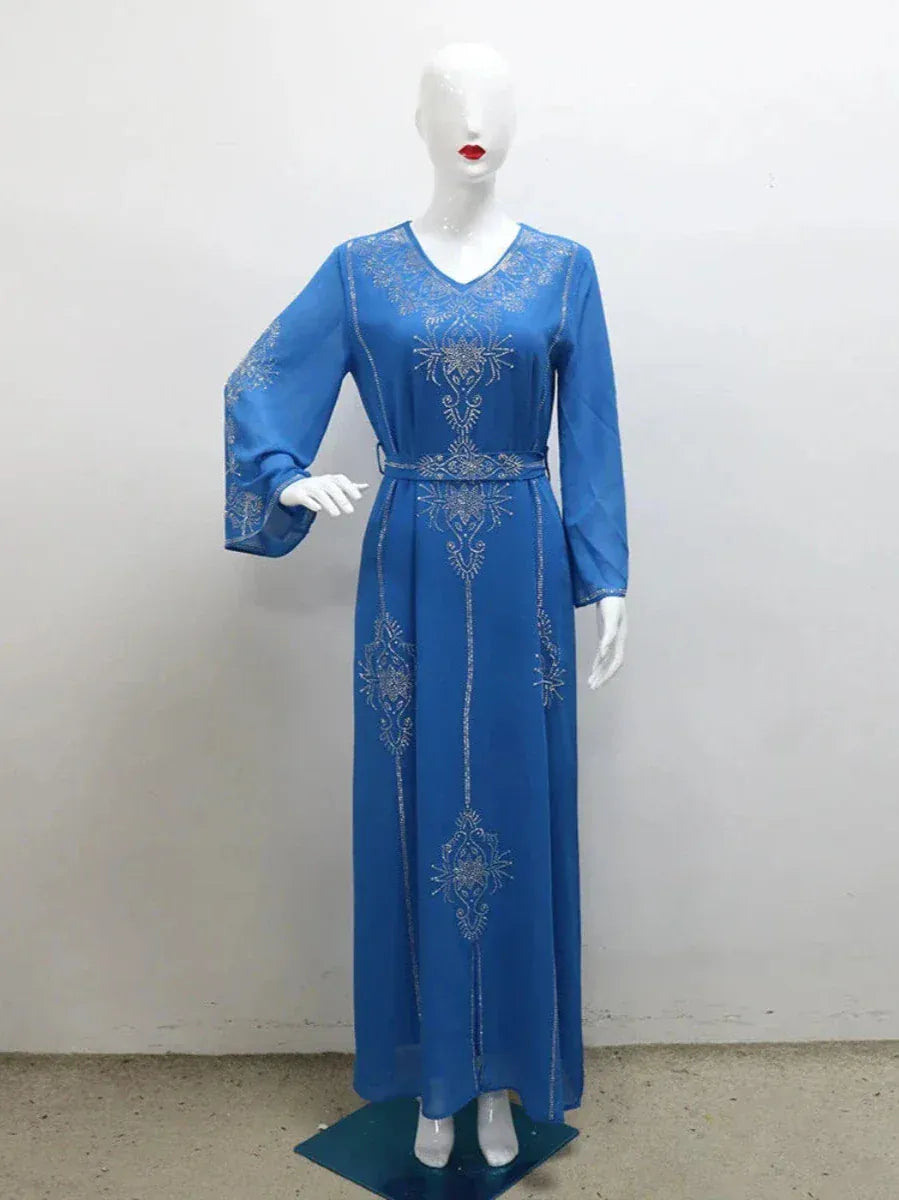 Kaftan Jawhara Blauw