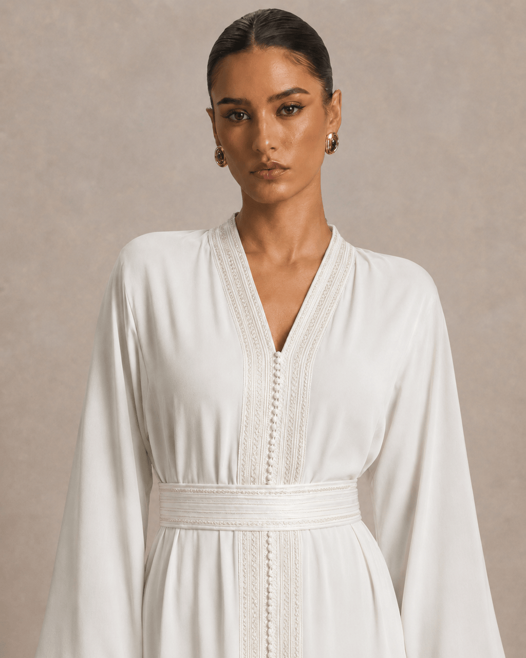 Kaftan Jurk Wit