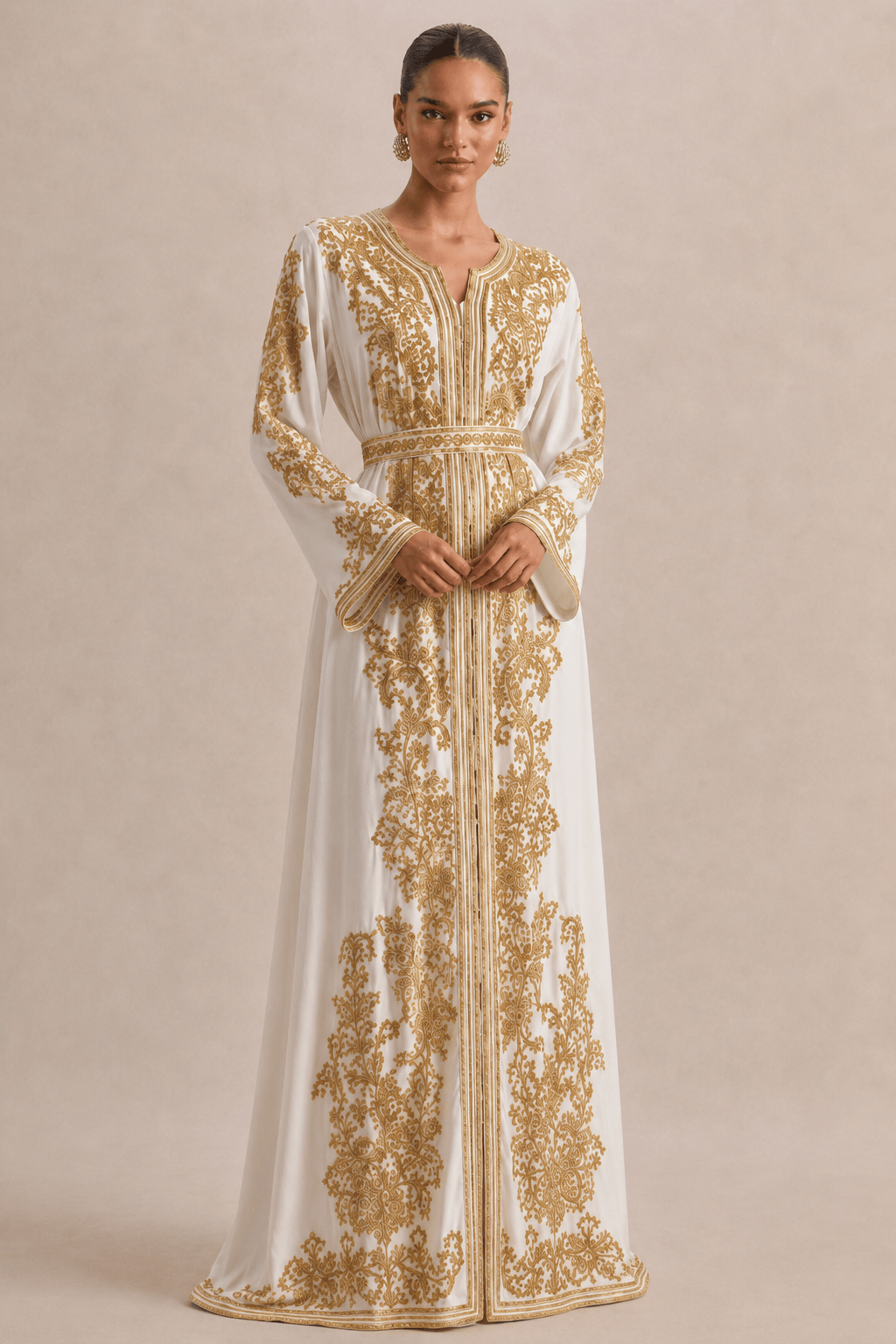 Kaftan Dress White