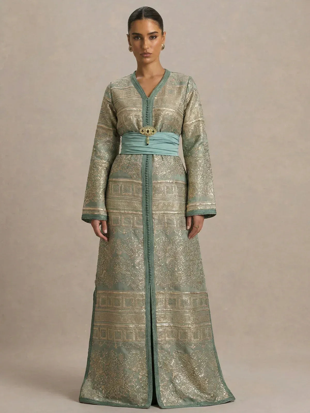 Kaftan van Brokaat
