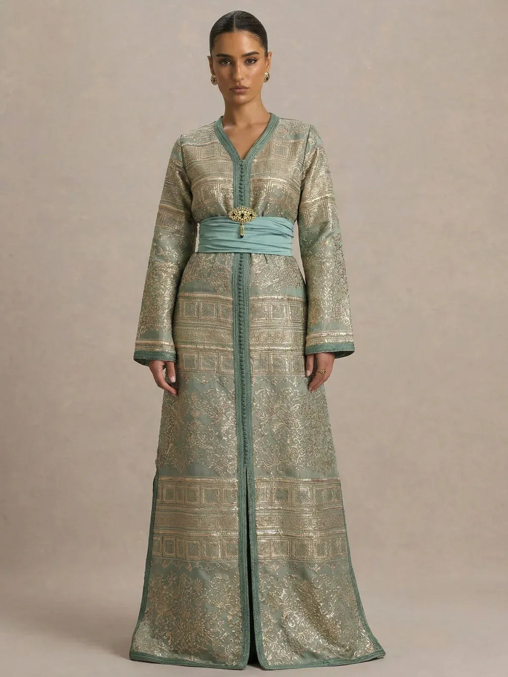 Kaftan van Brokaat