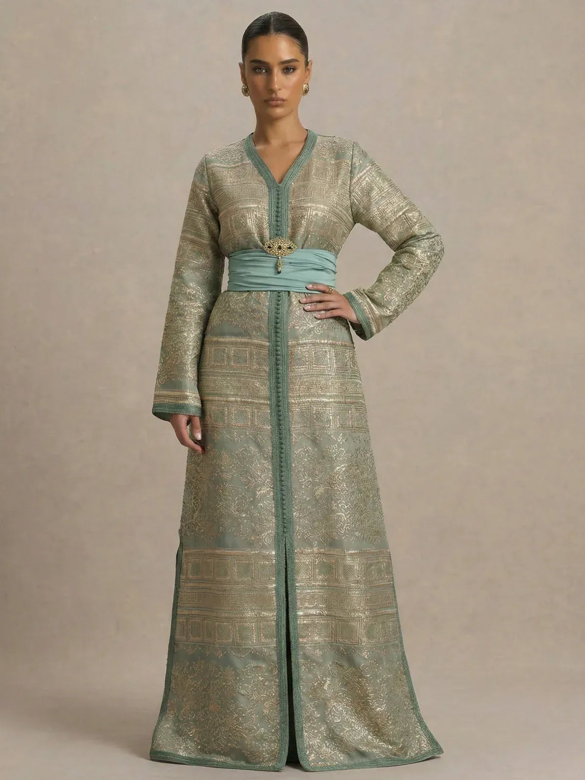 Kaftan van Brokaat
