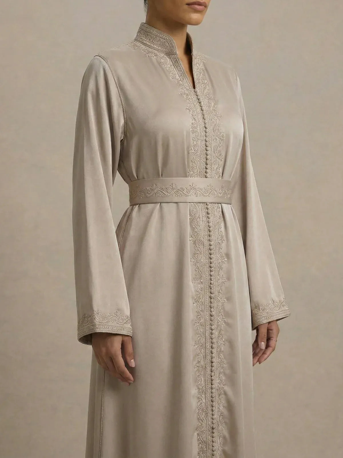 Kaftan Wit Eenvoudig