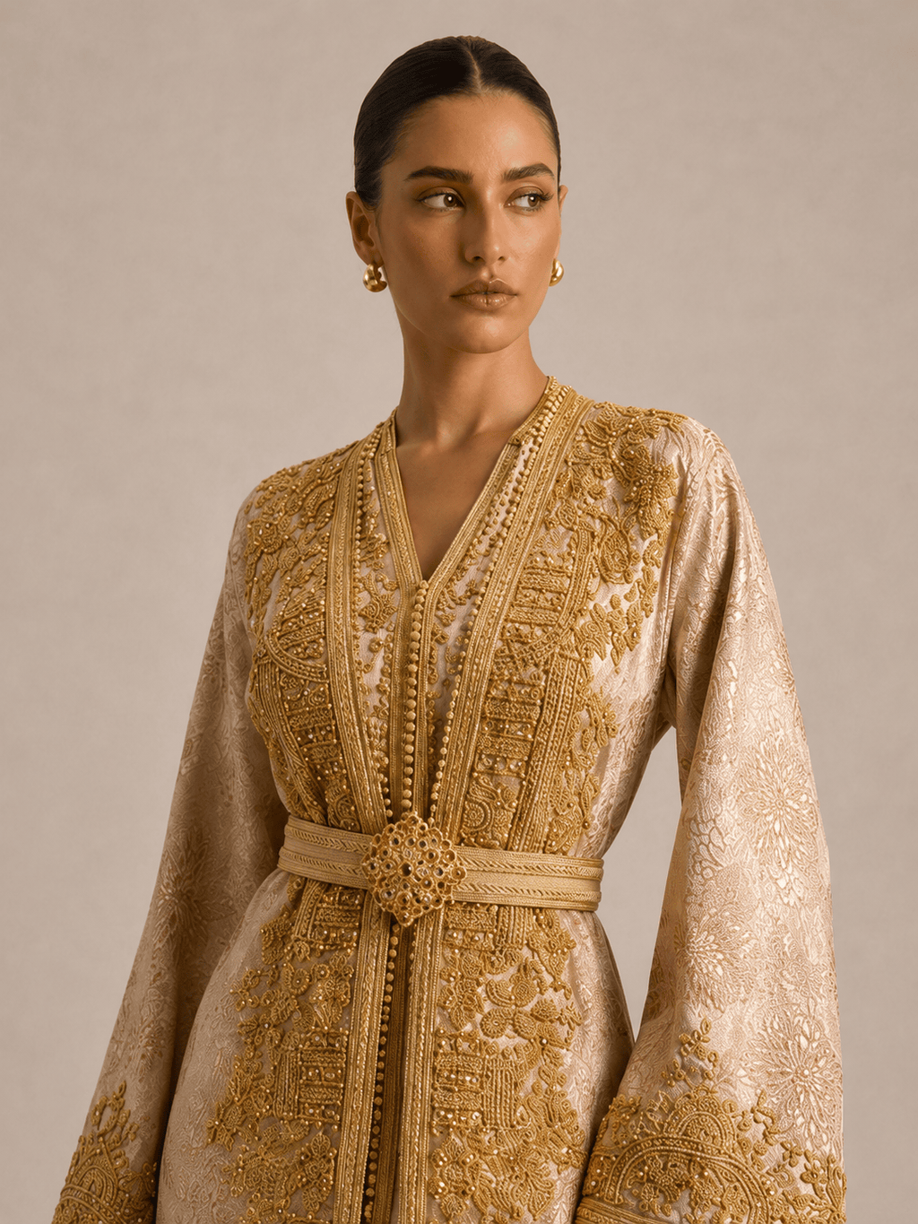 Kaftan White Simple