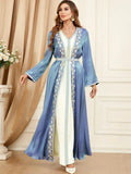 Kaftan Wit en Blauw