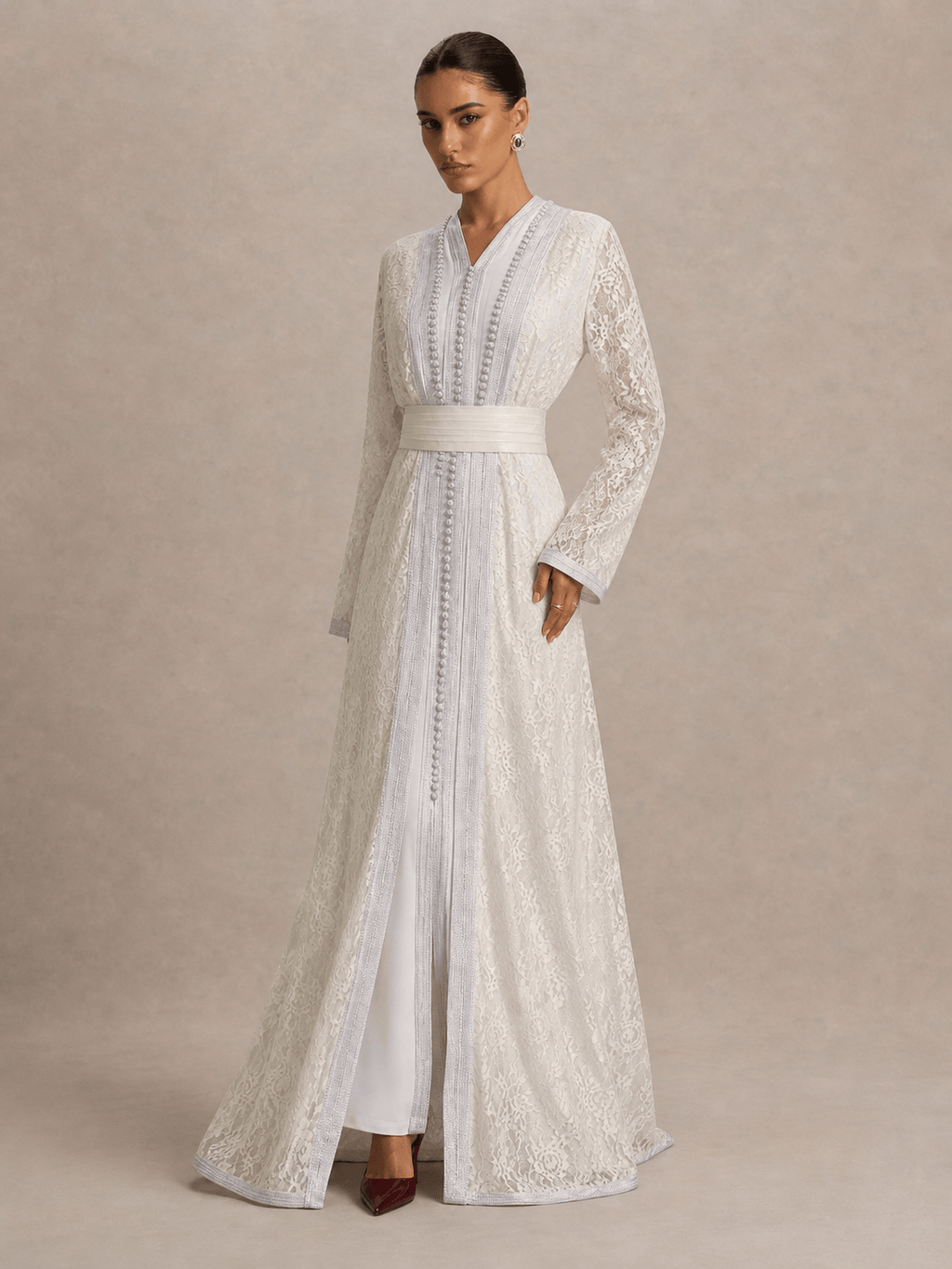 Kaftan White Hlel
