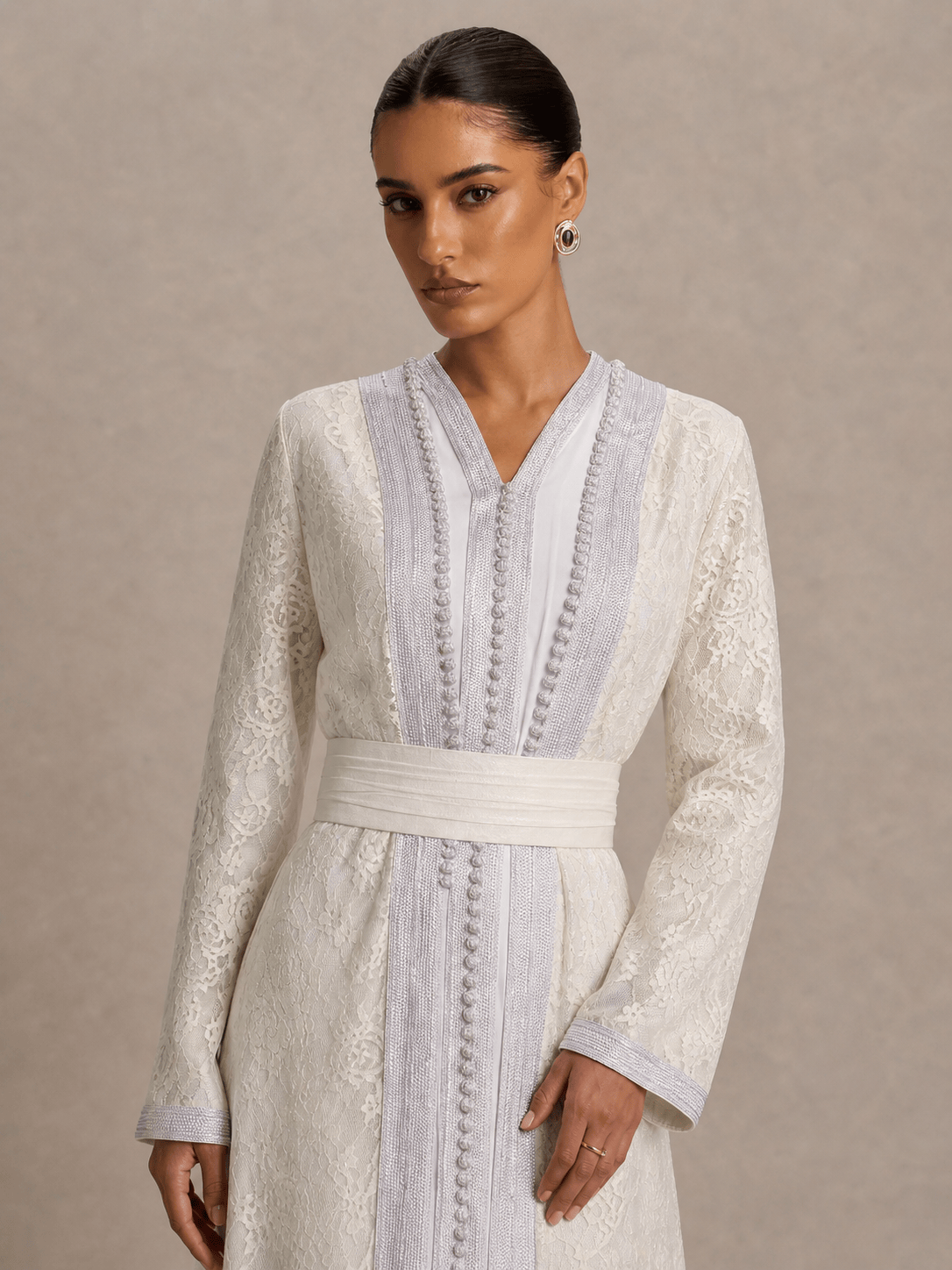 Kaftan White Hlel