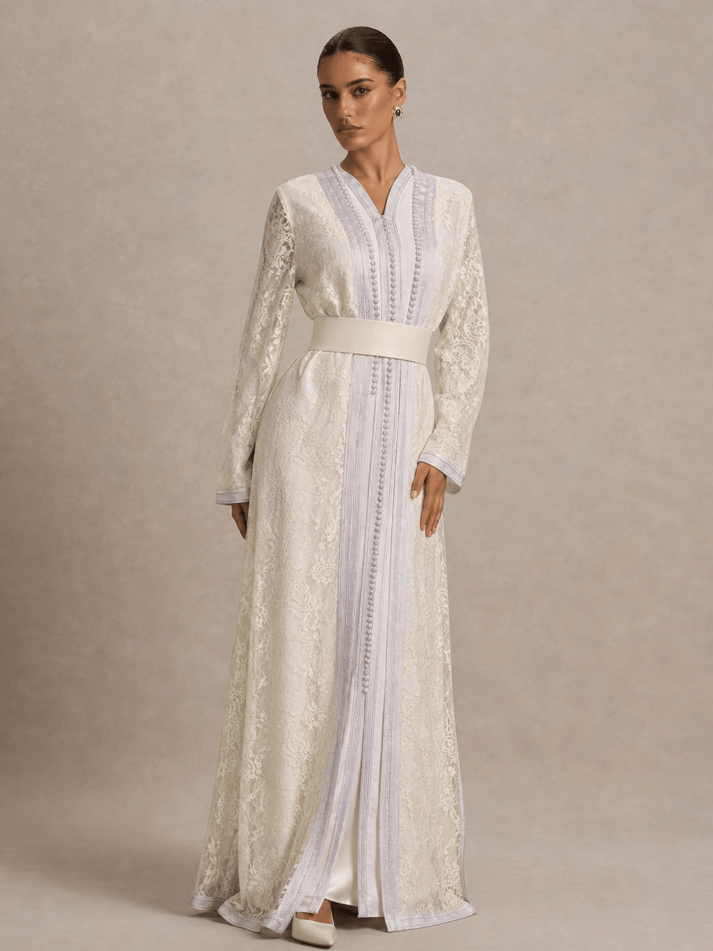 Kaftan White Hlel