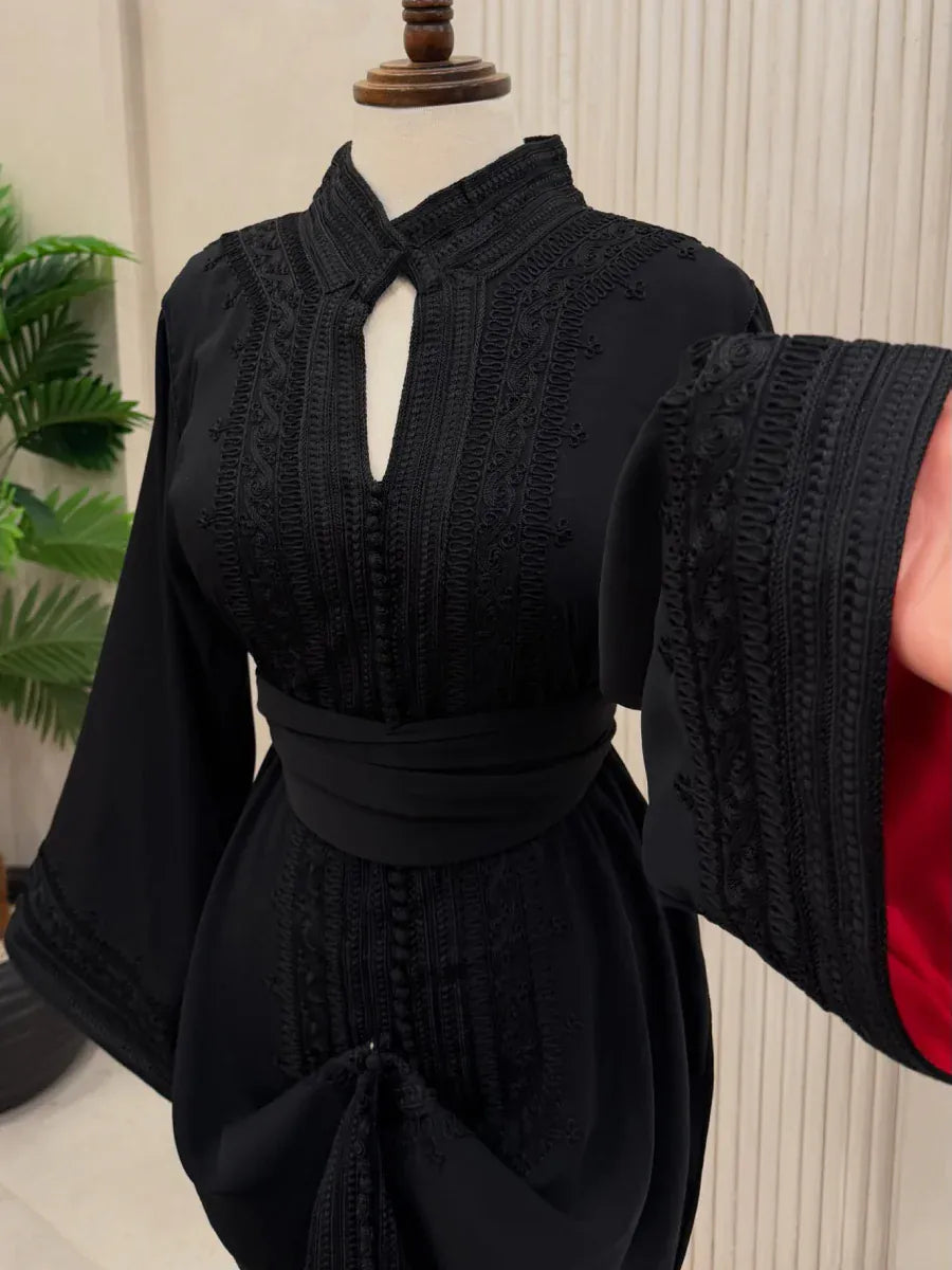 Kaftan Zwart Modern