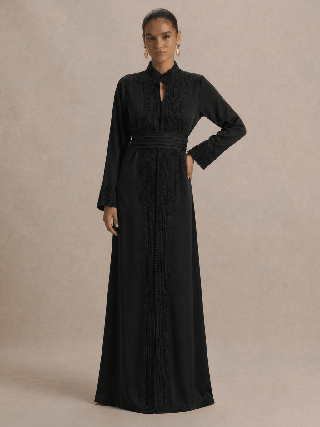 Kaftan Schwarz Modern