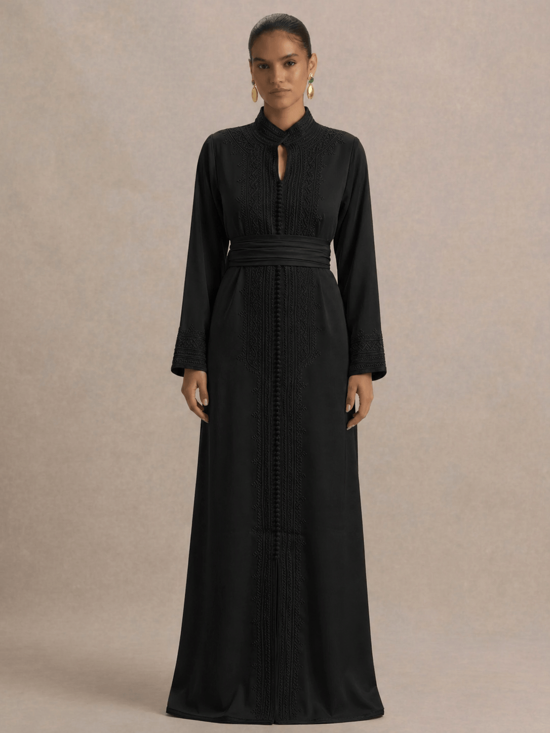 Kaftan Schwarz Modern