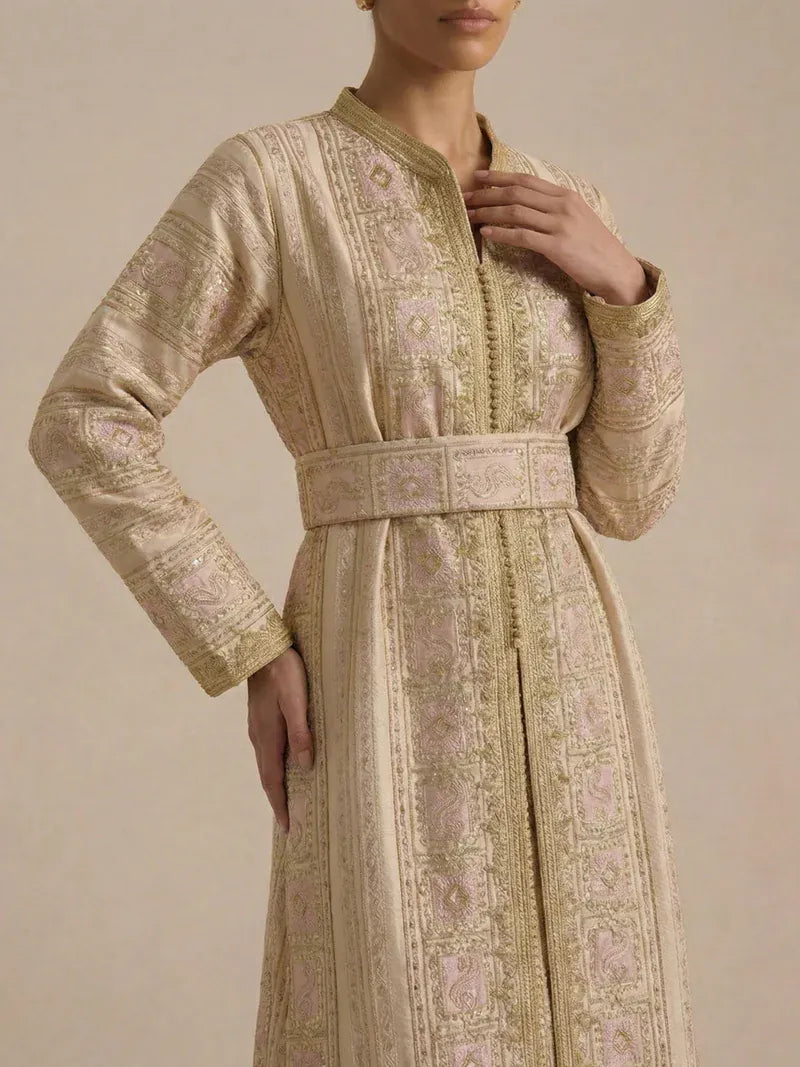 Lichtroze kaftan