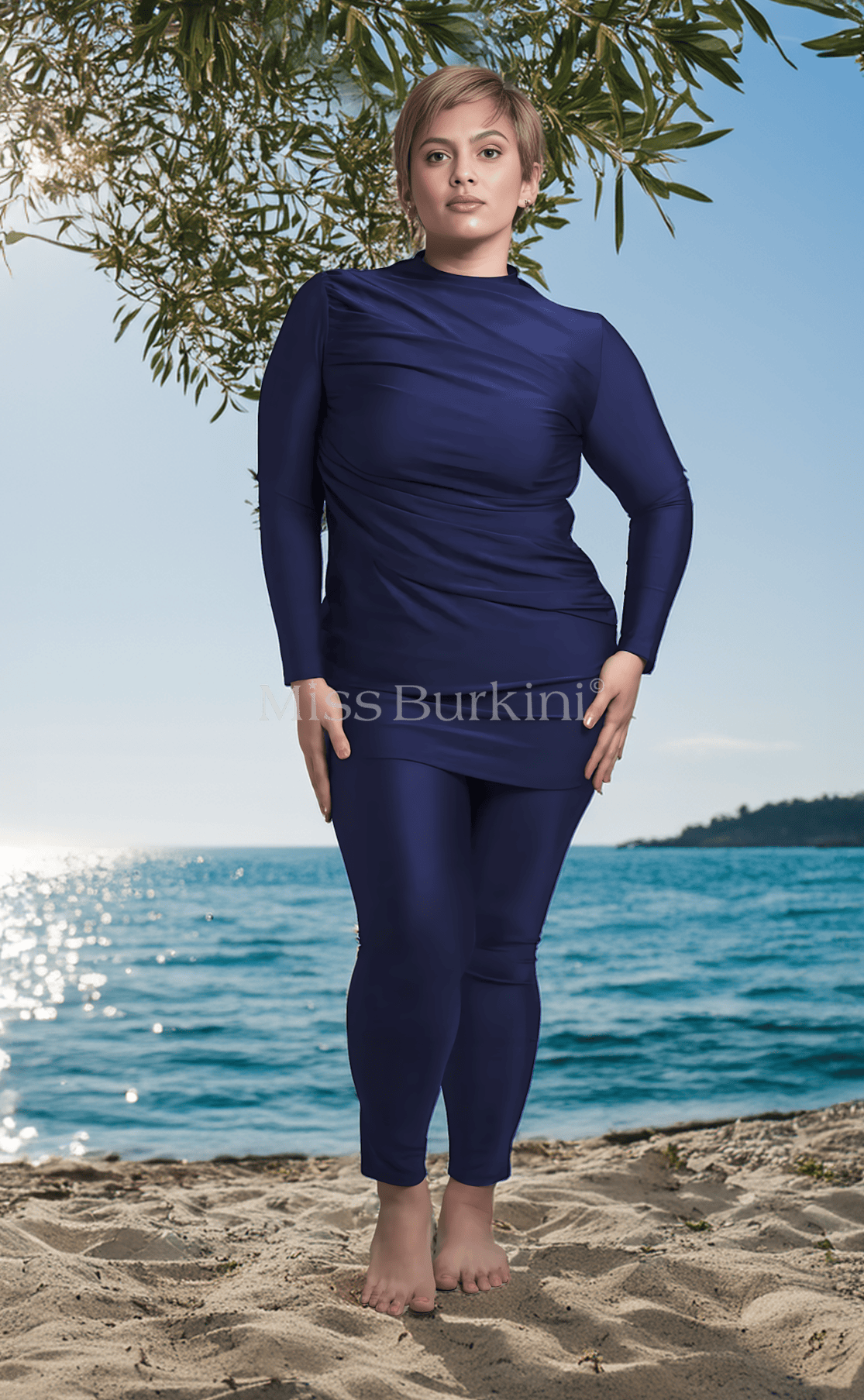 Burkini costume Massilia blu