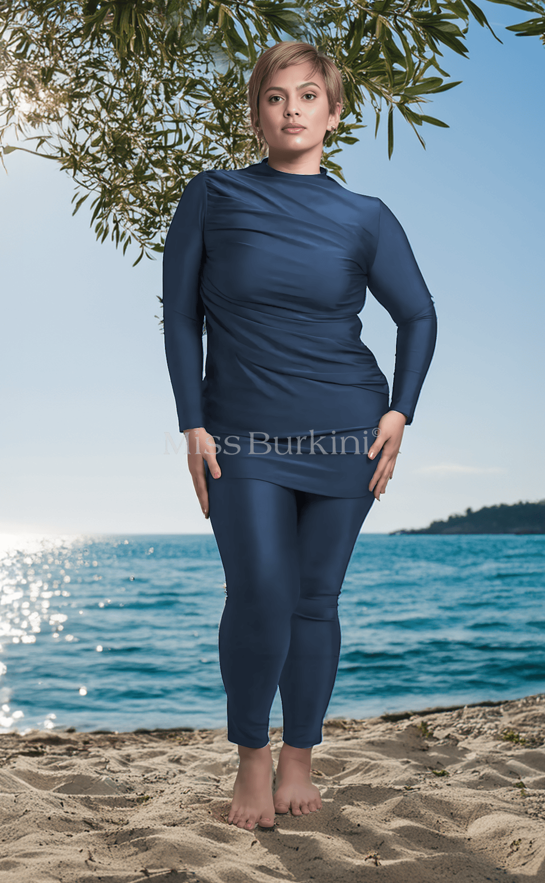 Burkini costume Massilia blu notte