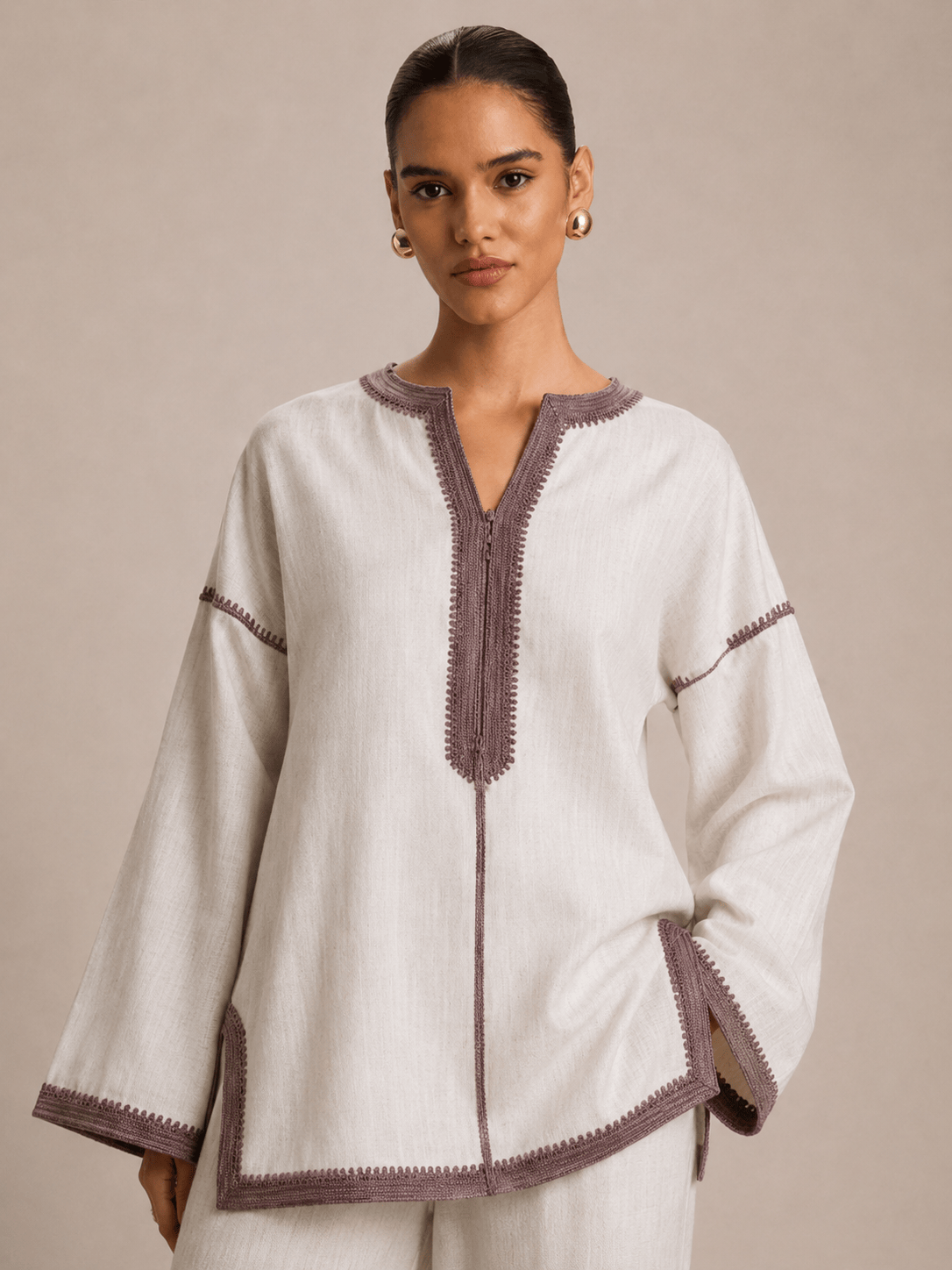 Set Beldi Noura Leinen Beige