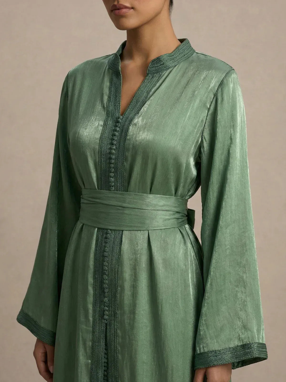 Marokkaanse Kaftan Jurk Groen – Comfort & Stijl in Eén Marokkaanse Kaftan Jurk Groen – Comfort & Stijl in Eén