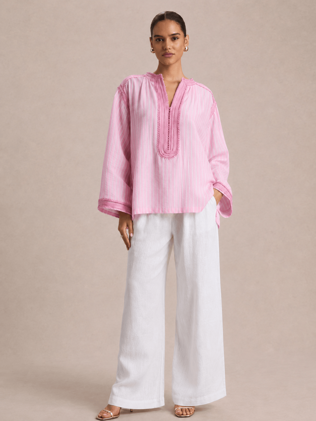 Tunica Beldi Yasmina rosa a righe