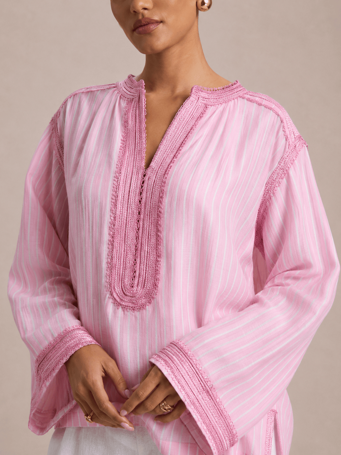 Tunica Beldi Yasmina rosa a righe