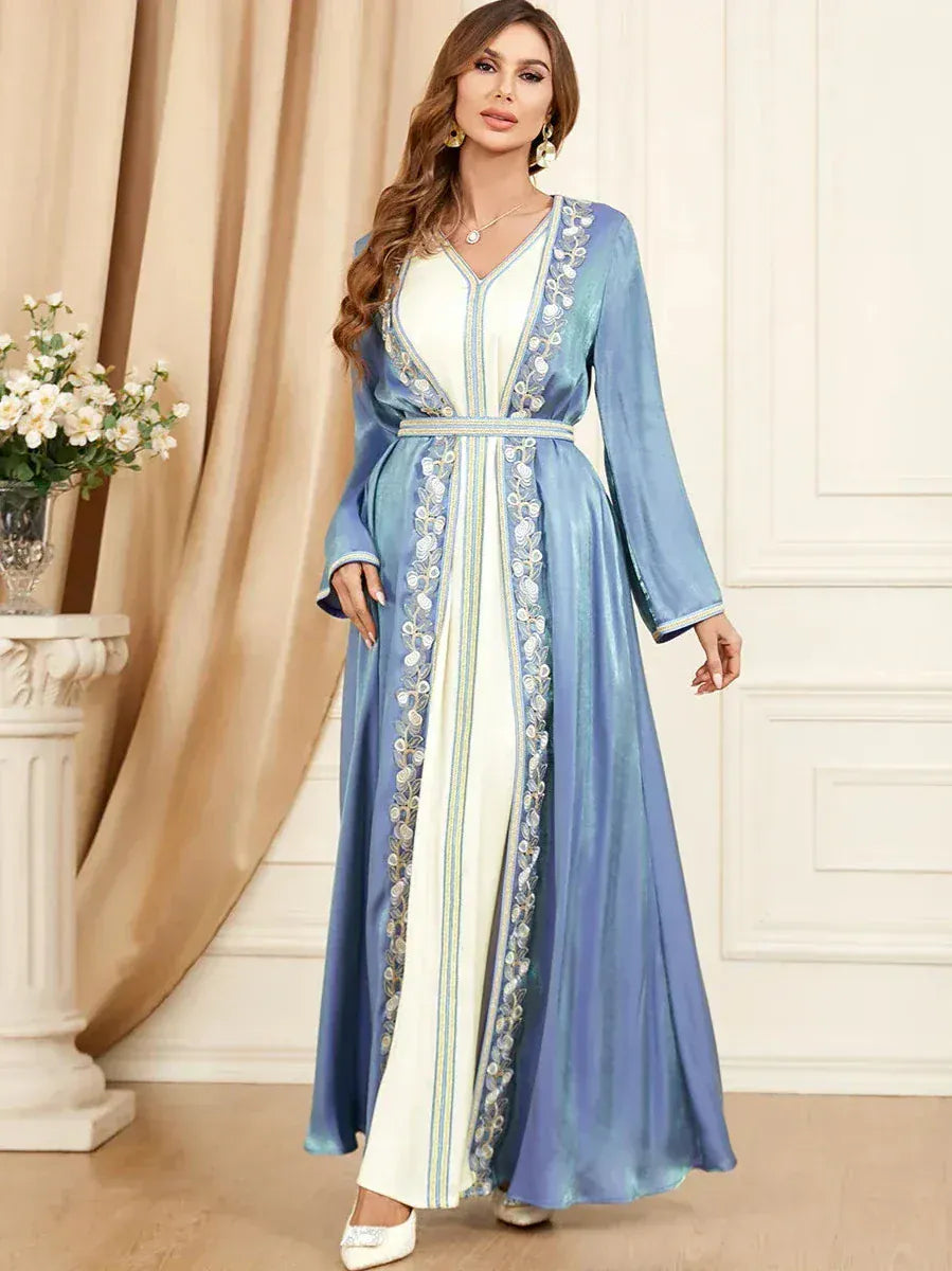 Witte en Blauwe kaftan
