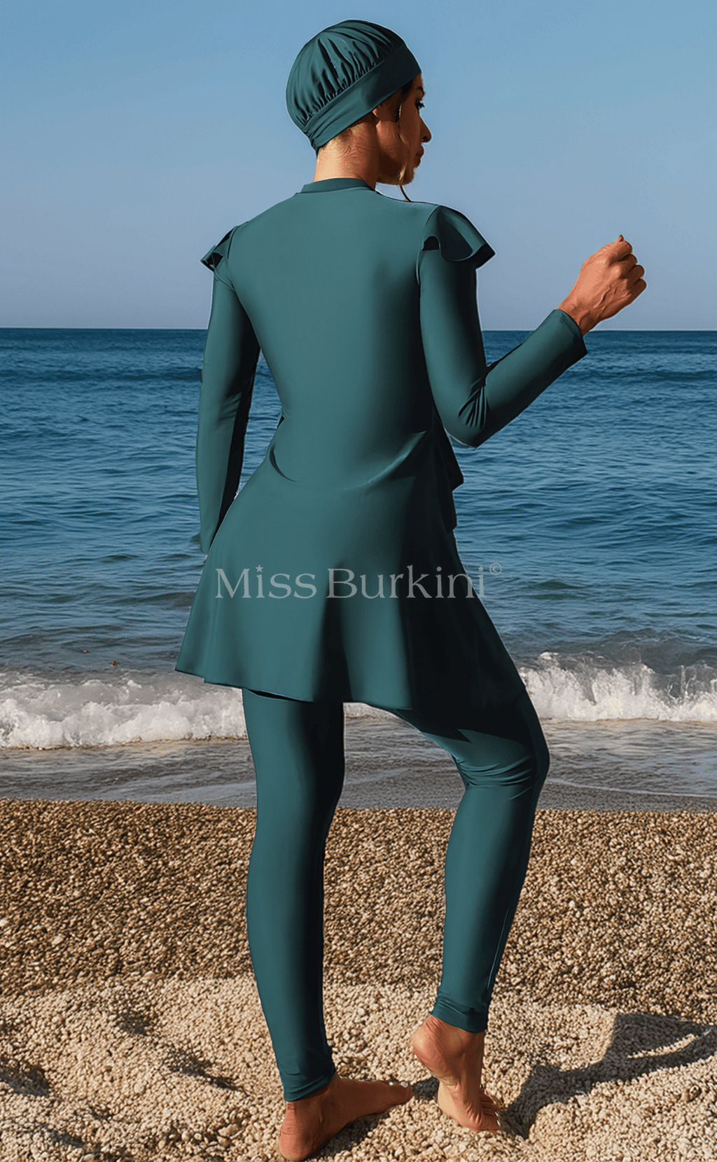 Yelena smaragdgrüner Badeanzug Burkini