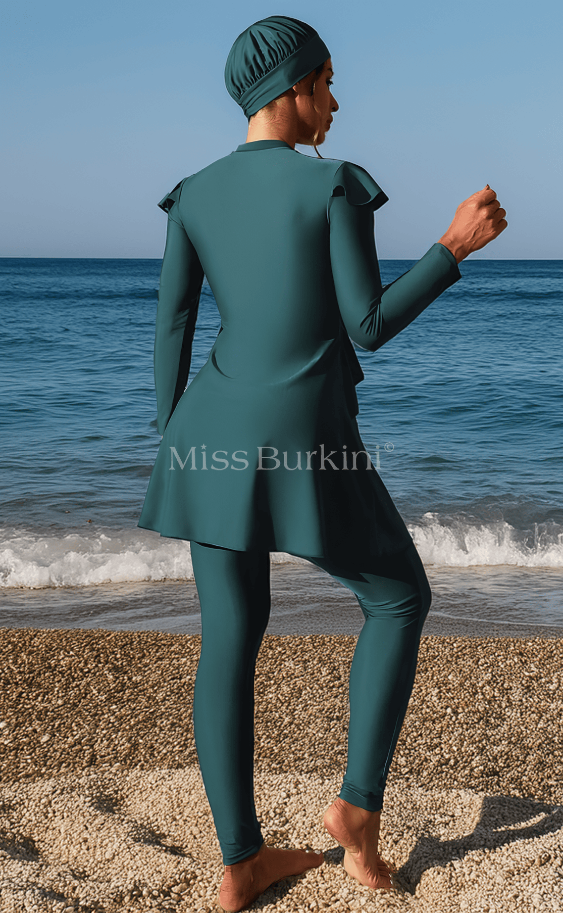 Yelena smaragdgrüner Badeanzug Burkini