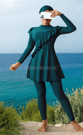 Yelena smaragdgroene zwembroek burkini