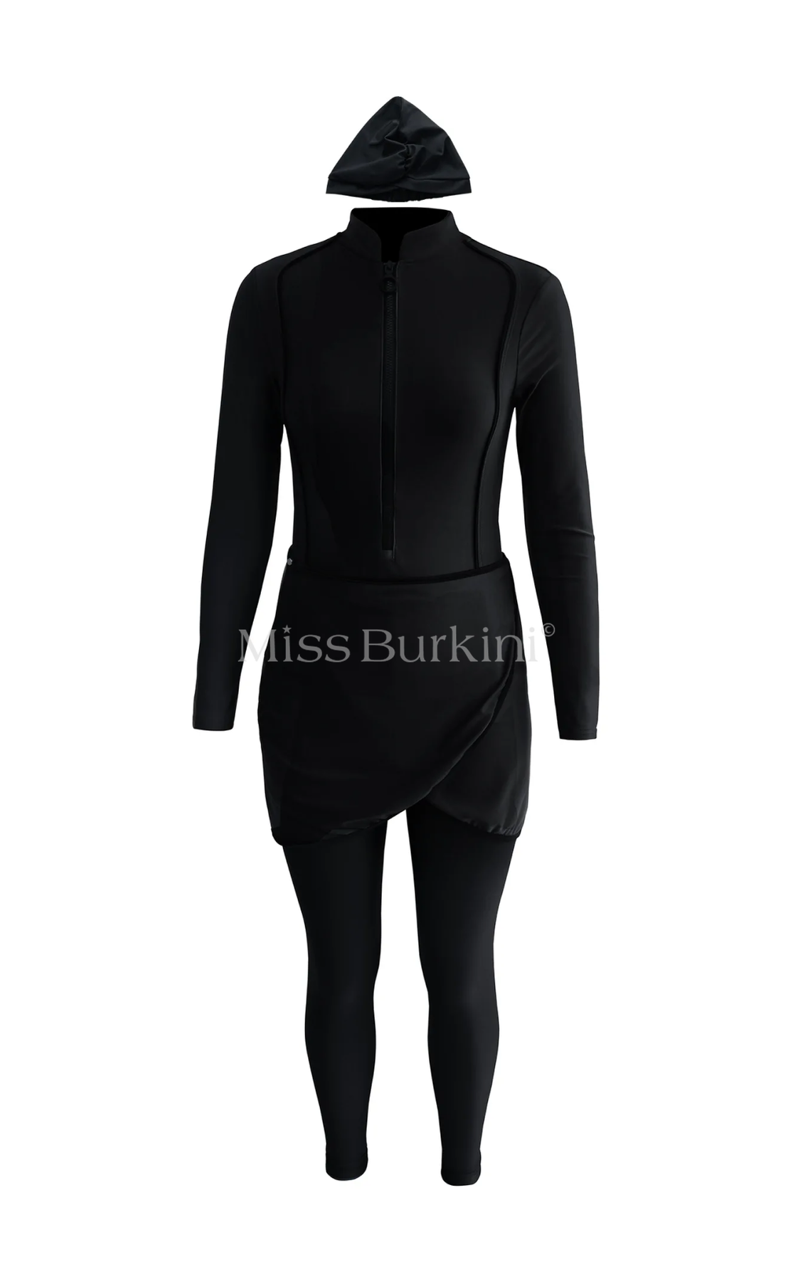 Schwarzer Malaga langer Burkini