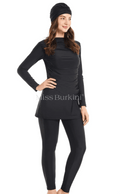 Zwarte Massilia badpak-burkini