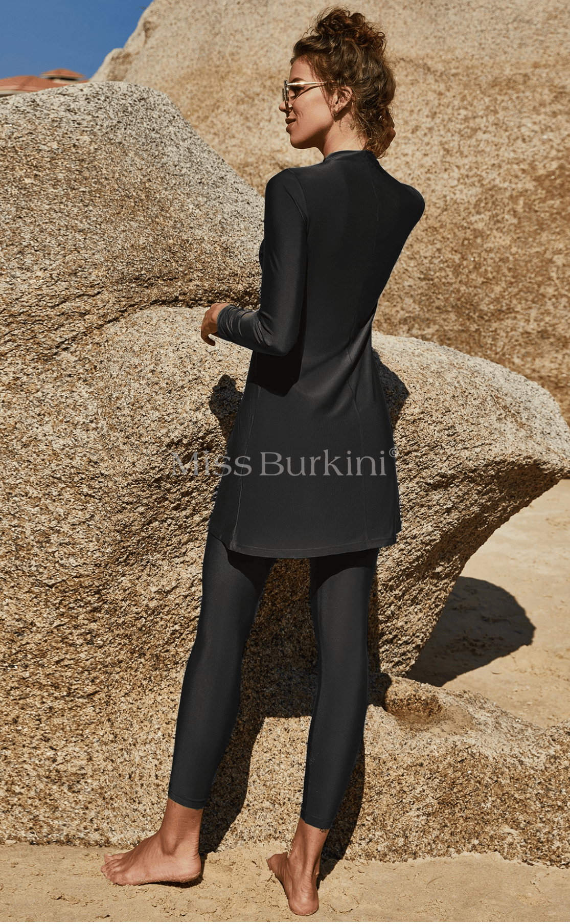 Schwarze Verdana-Badehose Burkini